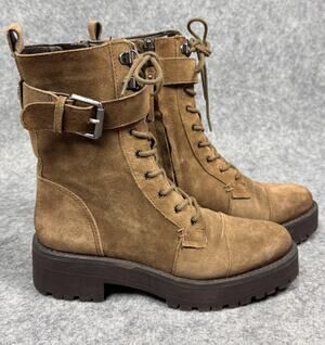 Sam Edelman Shoes Womens Size 5 Junip Brown Suede Combat Boots